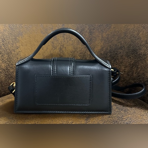 NWOT Jacquemus Le Bambino Mini Black Leather Tote Bag - Picture 8 of 11